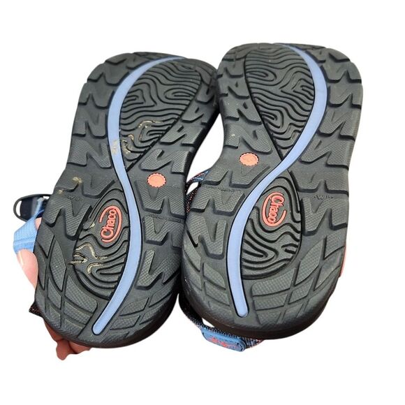 Chaco Zstrap Blue Multicolored Womens ‎ Hiking Walking Sandals Sz 8 - Picture 7 of 12